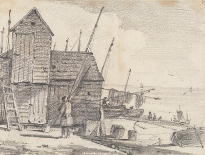 黑斯廷斯海滩，1820 年 10 月 7 日 作者 船长托马斯黑斯廷斯