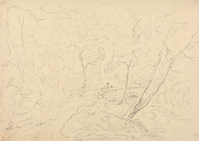 霍尔恩蔡斯桥和河，1833 年 5 月 30 日 作者 船长托马斯黑斯廷斯
