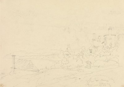 桑敦湾，怀特岛，1828 年 8 月 作者 船长托马斯黑斯廷斯
