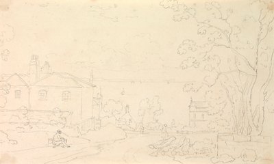 怀特岛海岸附近房屋素描 作者 船长托马斯黑斯廷斯