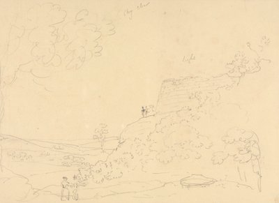 怀特岛山坡堡垒草图 作者 船长托马斯黑斯廷斯