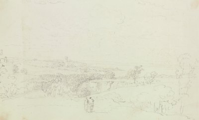 远处城堡的风景速写 作者 船长托马斯黑斯廷斯