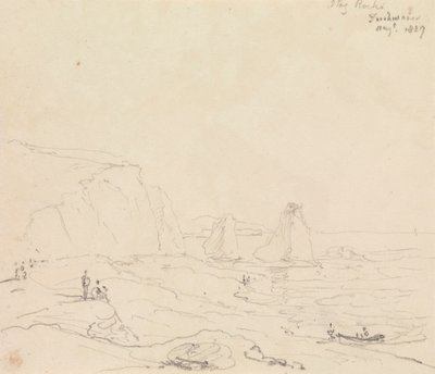 鹿岩，淡水，1827 年 8 月 作者 船长托马斯黑斯廷斯
