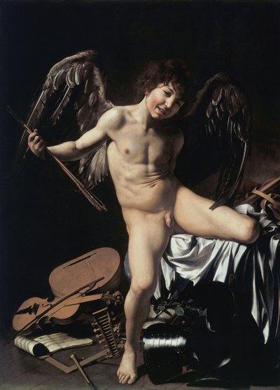 德语： Amor als Sieger Amor Vincit Omnia 作者 卡拉瓦乔