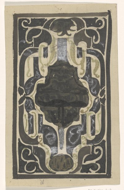 D.J. Goedkoop 设计的图书借阅证 作者 Carel Adolph 狮子纪念章