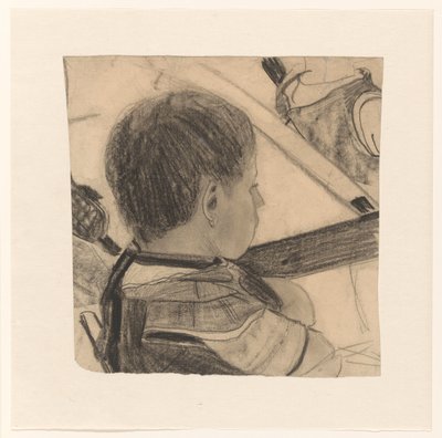小学生，从斜后方看 作者 Carel Adolph 狮子纪念章