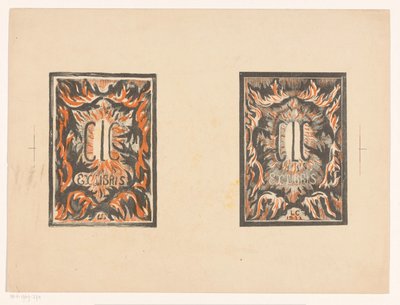 卡雷尔-莱昂-卡谢的两幅除版画 作者 Carel Adolph 狮子纪念章