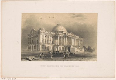 国会大厦在华盛顿 华盛顿国会大厦（物体上的标题） 作者 P. Blommers (Steendrukkerij van)