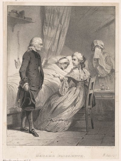 法国伊丽莎白在病人床边 作者 Carel Christiaan Antony Last