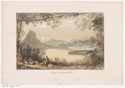 卢加诺湖景
卢加诺湖 作者 P. Blommers (Steendrukkerij van)