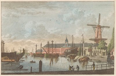 鹿特丹海军部仓库，约 1790 年
鹿特丹的海军仓库 / Les magasins de L