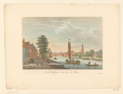 阿姆斯福特风景
从运河俯瞰代尔夫特/Vue de Delft, prise de la riviere la Schie（标题见实物） 作者 卡雷尔·弗雷德里克·本多普 (I)