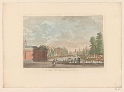 鹿特丹 Leuvehaven 的景观 鹿特丹的 Leuvehaven / La canal dit Leuvehaven a Rotterdam（物体上的标题） 作者 卡雷尔·弗雷德里克·本多普 (I)