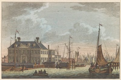 Nieuwe Stadsherberg 景观，约 1790 年 阿姆斯特丹的 Nieuwe Stads-Inn / Vue de L