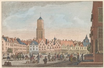乌得勒支的裸体，约 1790 年
De Neude in Utrecht / Marché dite Neude à Utrecht（物名） 作者 卡雷尔·弗雷德里克·本多普 (I)