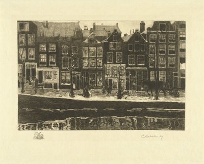 Lauriergracht 作者 Carel Lodewijk Dake（艺术家签名）