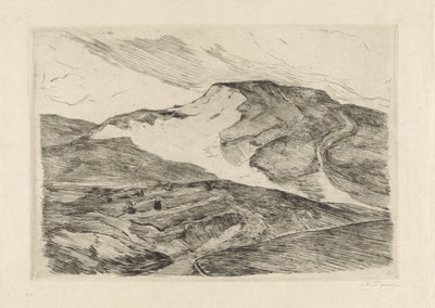 妇女撒网的沙丘景观 作者 Carel Nicolaas Storm van 的 Gravesande （有艺术家签名）