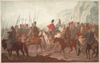 1799年7月，乌拉尔哥萨克在波西米亚的行军，1800年 作者 Carl Adolph Heinrich Hess