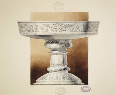 泡菜碗的设计。系列玛丽亚·帕夫洛夫娜公主的嫁妆，1907-1908年 作者 卡尔·爱德华·勃林公司