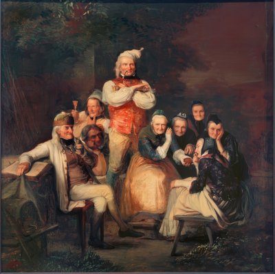 穿着周日最好的衣服的黑森州农民 作者 卡尔·恩格尔·冯·拉贝瑙