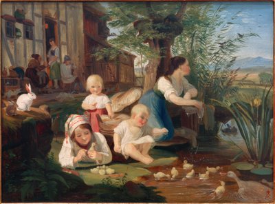 有孩子的母亲 作者 卡尔·恩格尔·冯·拉贝瑙