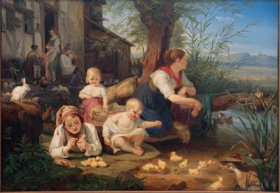 有孩子的母亲 作者 卡尔·恩格尔·冯·拉贝瑙