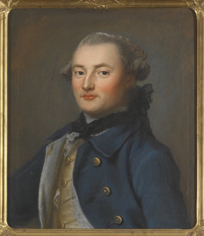 Count Georg Magnus Sprengtporten, homme politique suedois, finlandais et russe - 乔治·马格努斯·斯普伦特波滕伯爵 (1740-1819) 的肖像，卡尔·弗雷德里希·布兰德 (1705-1779) 创作。 布面油画，十八世纪下半叶。尺寸：60x50 厘米。 民族音乐 作者 卡尔·弗雷德里克·布兰德