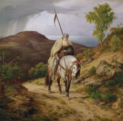 十字军回国。 1835年 作者 Carl Friedrich Lessing