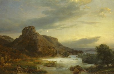 1856年的夜雾山脉 作者 Carl Friedrich Lessing