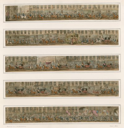 市长大游行，大约1824年 作者 Carl Georg Adolph Hasenpflug