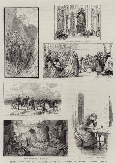 英国水彩画家协会目录中的插图 作者 卡尔·哈格