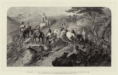 早上在高地，皇家升序Lochnagar，1853年 作者 Carl Haag