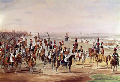 法国骑兵总图，约1809年 卡尔-海因里希-拉尔（1779-1843）根据威尔海姆-冯-科贝尔（1766-1855）的作品进行插图。Dim.0.49x0.7米，巴黎，军事博物馆 作者 卡尔·海因里希·拉尔（Carl Heinrich Rahl）