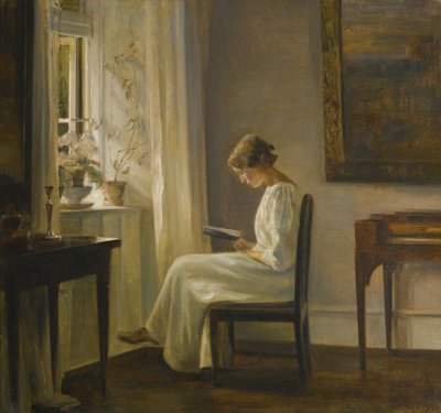 内部与女人读 作者 Carl Holsoe