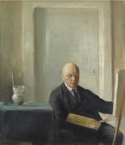 自画像 作者 Carl Holsoe