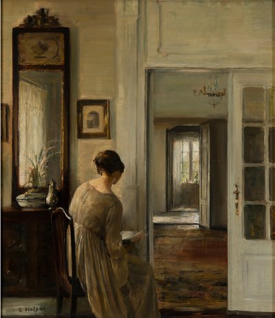 Lecture. La femme du peintre - Reading. The Painter