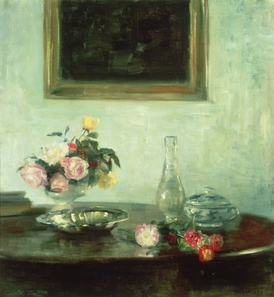 静物与玫瑰 作者 Carl Holsoe