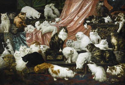 我妻子的情人，c。 1890（布面油画） 作者 Carl Kahler