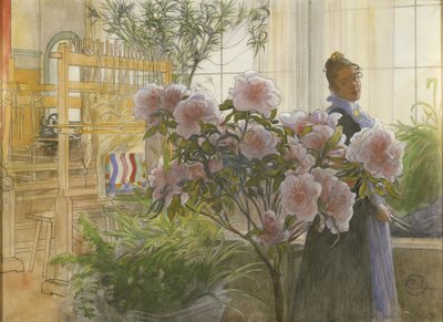 杜鹃花，1906年 作者 卡尔·拉森