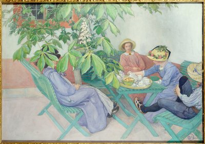 栗树下，1912年 作者 卡尔·拉森