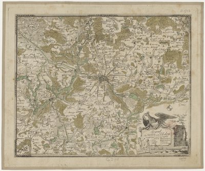 柏林和波茨坦附近地区（col.） - Oesfeld 1778 作者 卡尔·路德维希·冯·奥斯菲尔德