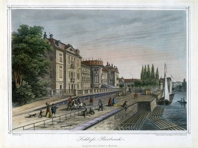 Biebrich宫，威斯巴登，德国，c1820 作者 卡尔·梅耶