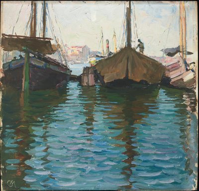 Venedig（面板上的油） 作者 卡尔·摩尔