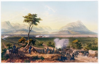 夺取蒙特利》，出版。1851. 作者 卡尔·内贝尔