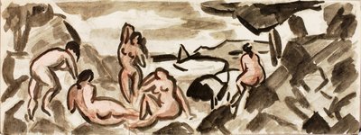 一组女性裸体 作者 卡尔·纽曼