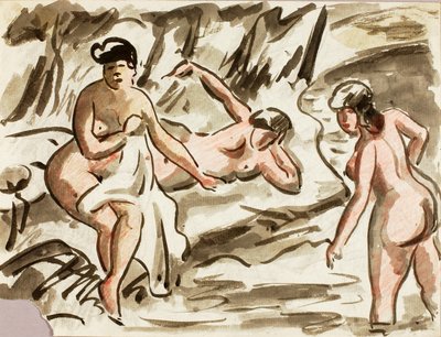 三幅女性裸体画 作者 卡尔·纽曼