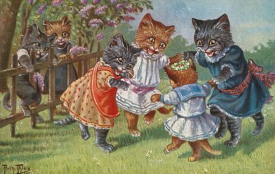 幽默猫明信片（彩色石版印刷） 作者 卡尔·罗伯特·阿瑟·蒂勒