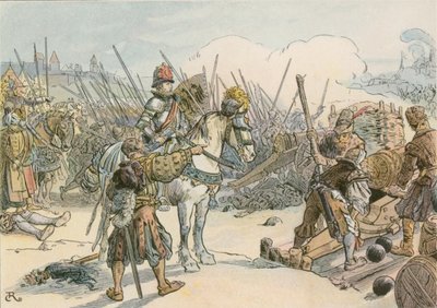 约阿希姆二世于1542年在土耳其战争中领先 作者 卡尔空白