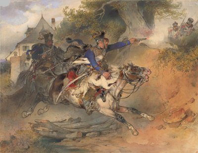 The Foraging Hussar，1840年 作者 卡尔·辛德勒