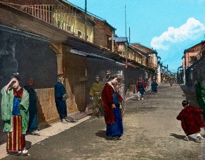 日本，本州岛，关东地区，东京街头生活，拍摄日期：约 1920 年。卡尔-西蒙档案 作者 卡尔·西蒙